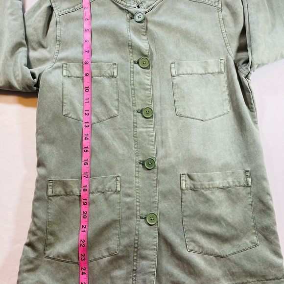 Hinge Women's Green Utility Jacket Size S - Picture 7 of 9